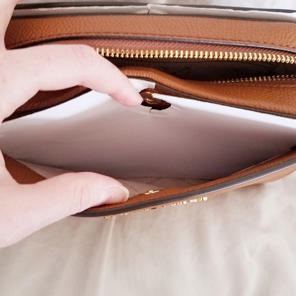 Michael Kors Brown Leather Crossbody - Picture 5 of 11